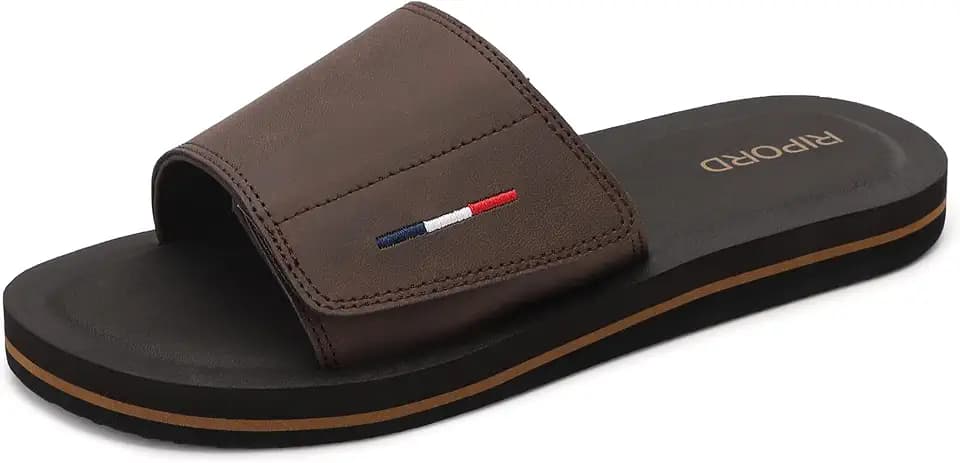 Mens Adjustable Slides Sandals Slip On Sandals