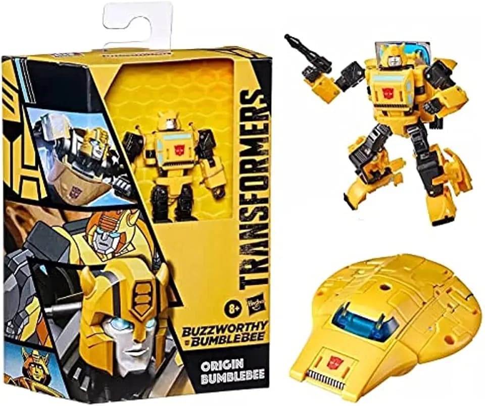 Transformers Buzzworthy Bumblebee War for Cybertron Deluxe Origin Bumblebee