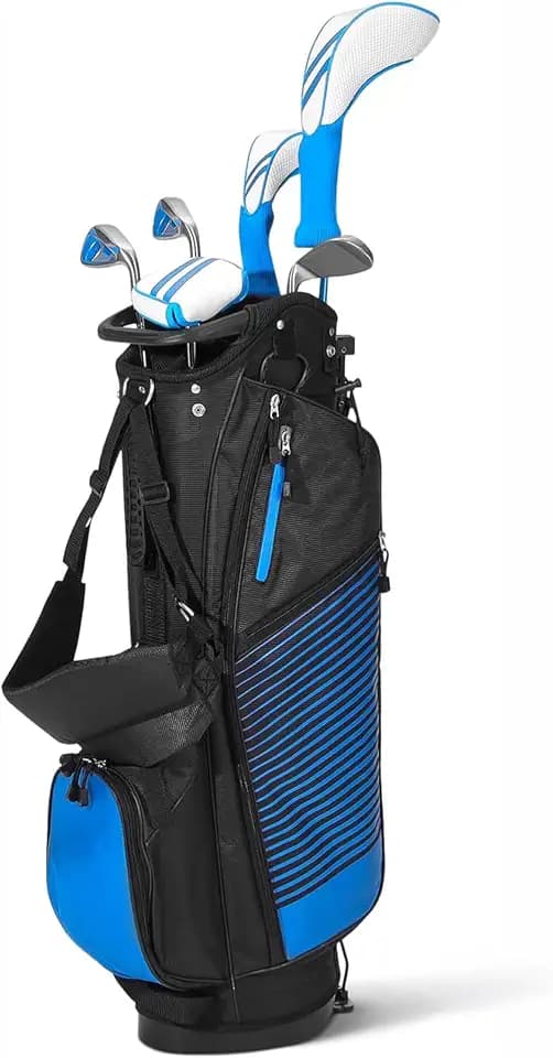Amazon Basics Golfschlägerset, 6-teilig mit Standtasche, übergroße Schlagfläche, niedriger Schwerpunkt