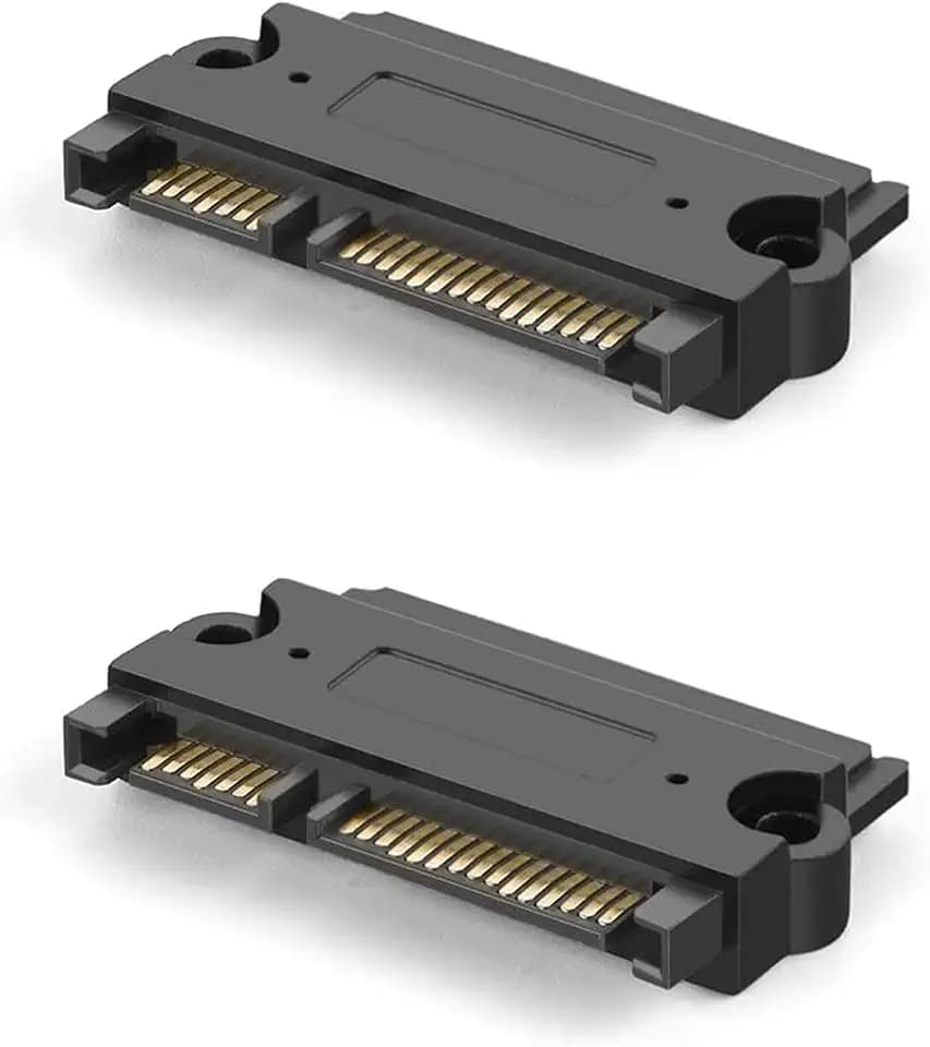 CableCreation 2-Pack SATA 22Pin (7+15 Pin) to SATA 22 Pin (7+15Pin) Adapter