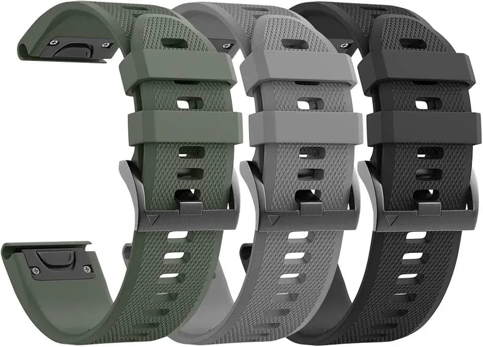 ANCOOL for Fenix 5/Fenix 6/Fenix 7/Fenix 9/8 47mm Band 22mm Silicone Watch Band for Fenix 9 Pro/8 Pro 47mm/7 Pro/6 Pro/5 plus/Forerunner 935/945/955/965/Approach S62/S60/Epix Gen 2 47mm