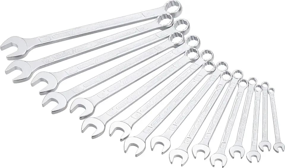 Hazet Ring-Maulschlüssel-Satz 600SPC/16, Schlanke Köpfe, Schlanke Köpfe