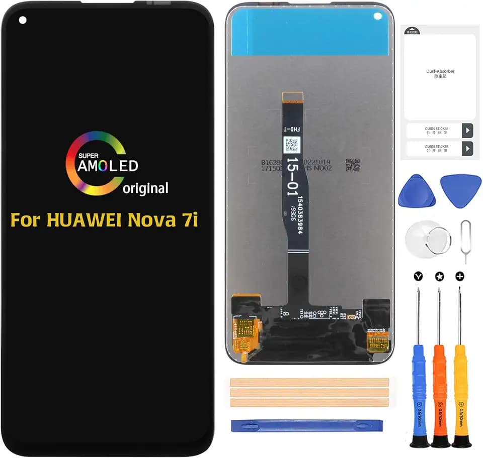 Incell for Huawei nova 7i Screen Replacement Touch Screen Digitizer JNY-L22B JNY-L21A JNY-L01A JNY-L21B JNY-L22A JNY-L02A JNY-LX2 LCD Display Full Assembly Repair Kits,with Tools