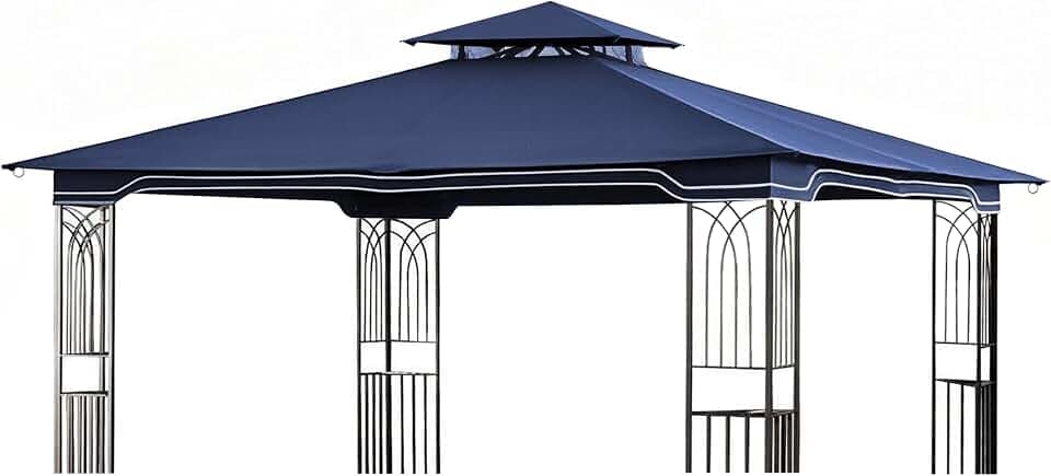 SCOCANOPY Replacement Gazebo Canopy Compatible with 10 x 12 Regency II Patio Gazebo Model L-GZ798PST,A101004104,A101004105,(Navy Blue)
