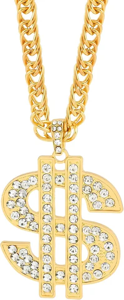Money Chain Necklace Hip Hop Money Dollar Necklace