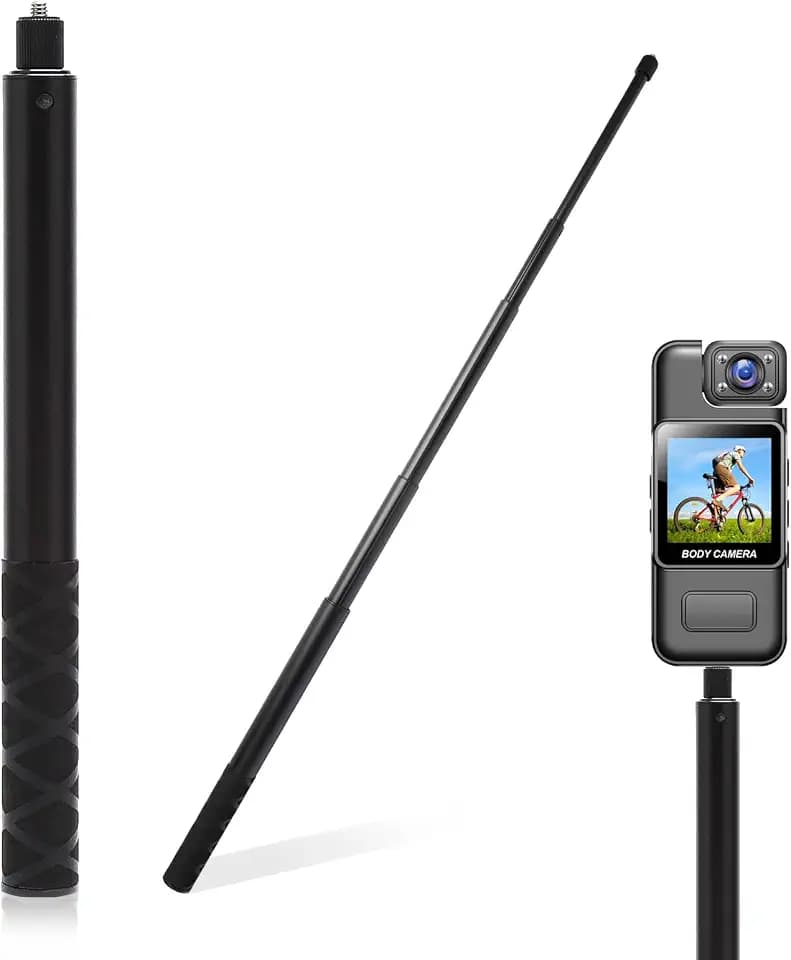 Selfie Stick 120cm Aluminium Alloy Invisible Ausziehbar Stable Selfiestick Unsichtbarer Selfie-Stab für Insta X3 X4 X2 Hero Action Cam Microfoni