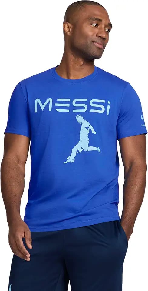 Messi Men's Kick Tee, Lifestyle Short Sleeve T-Shirt