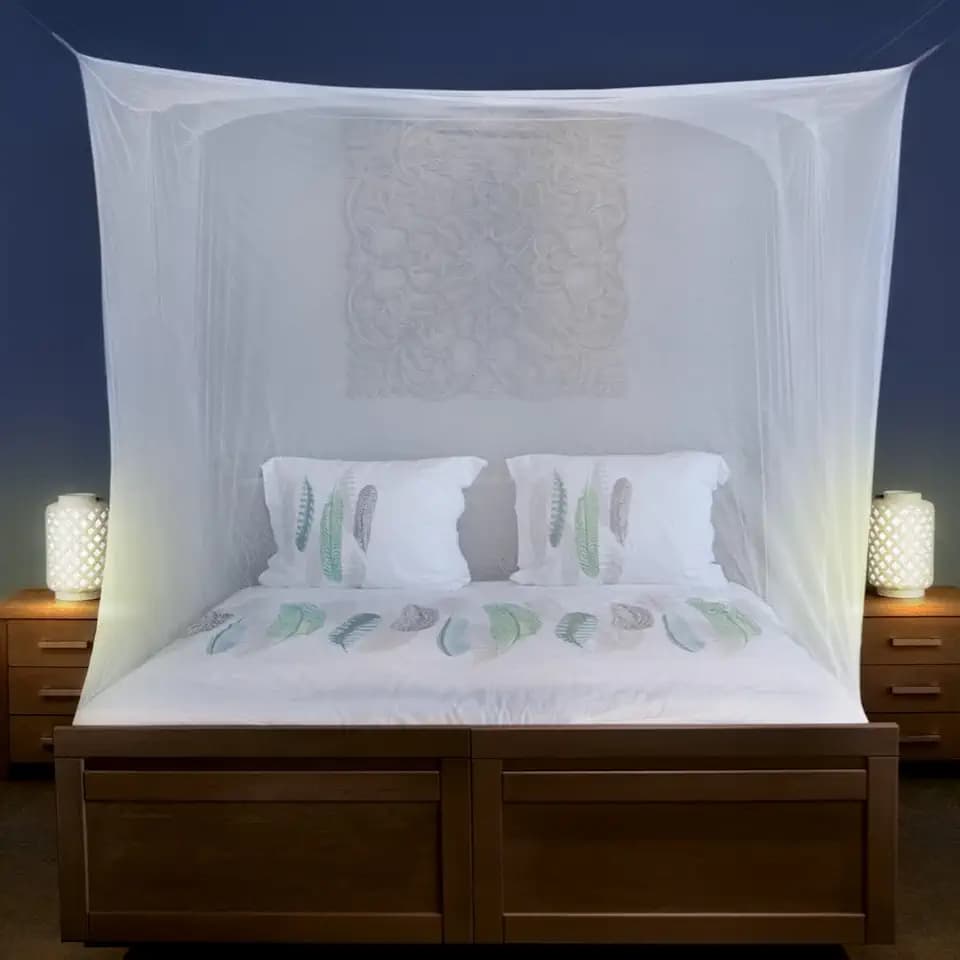 Mosquito Net for Queen & King-Size Beds - No Opening Bed Canopy