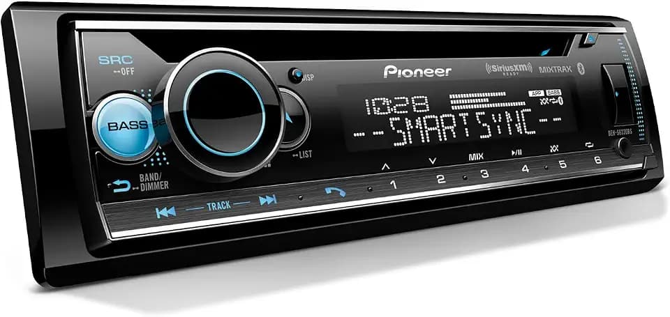 Pioneer DEH-S6220BS 1-Din CD Car Stereo with Bluetooth, USB/AUX. HD Radio