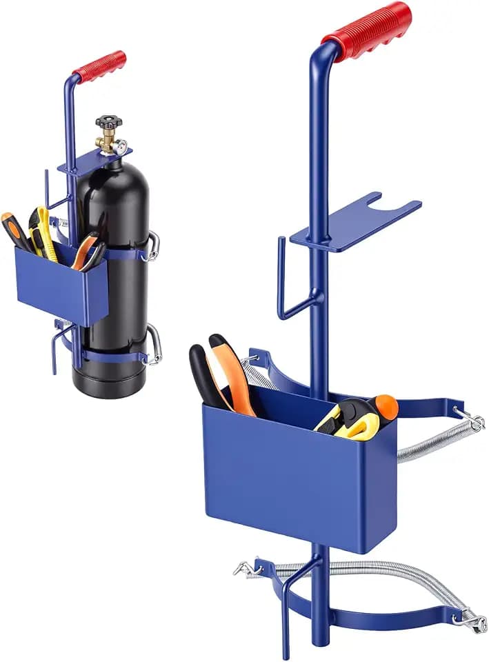 Gisafai 40 Cu ft Nitrogen Tank Holder for HVAC, Metal Cylinder Stand