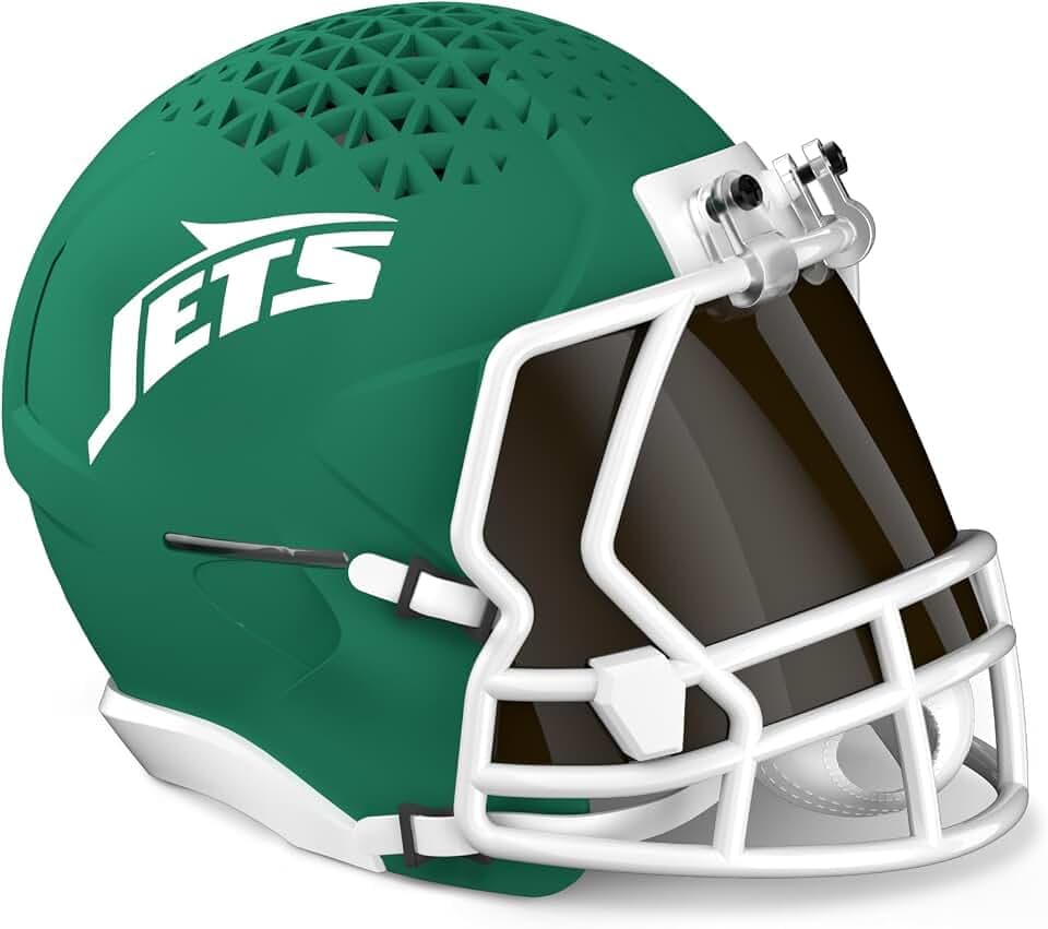 Limited Edition, Officially Licensed NFL New York Jets Helmet Stand for Amazon Echo Dot (4th & 5th Generations). Device Sold Separately.