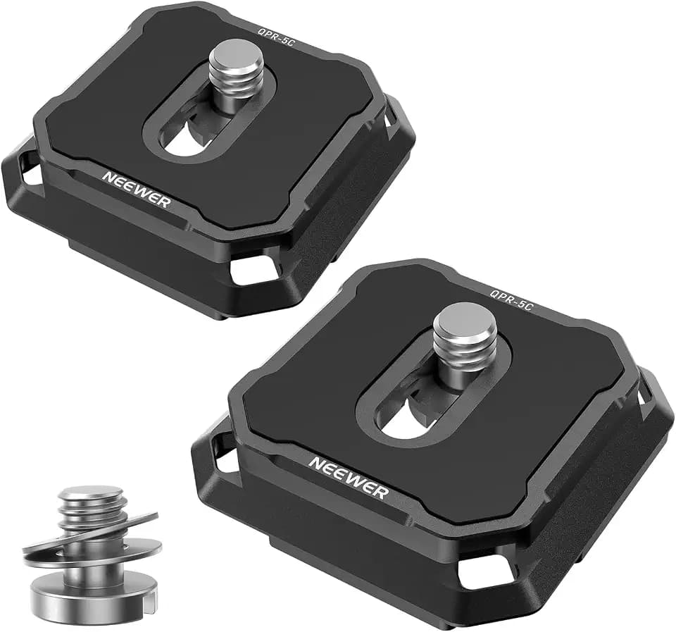 NEEWER 2 Pack Schnellwechsel Platte Set, 38 mm QR Kamera Montage Adapter