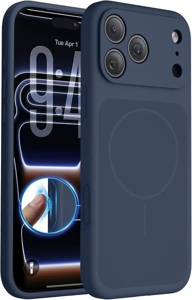 FlyReal Magnetic for iPhone 17 Pro Max Case, 6.9", Navy Blue