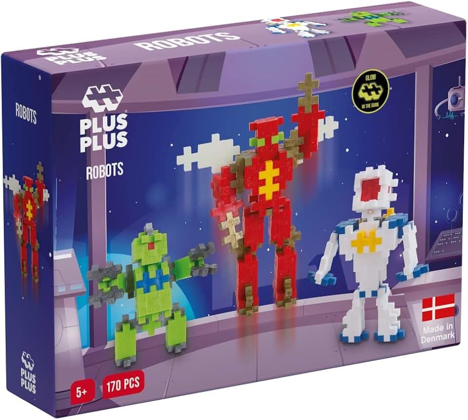 Geniales Konstruktionsspielzeug, Basic, Roboter, Bausteine-Set, 170 Teile