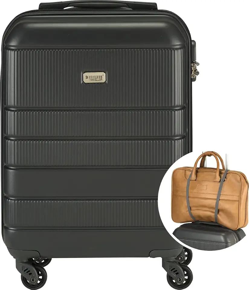 Princess Traveller Florence - Handgepäckkoffer mit Riemen - Anthrazit - S - 55cm