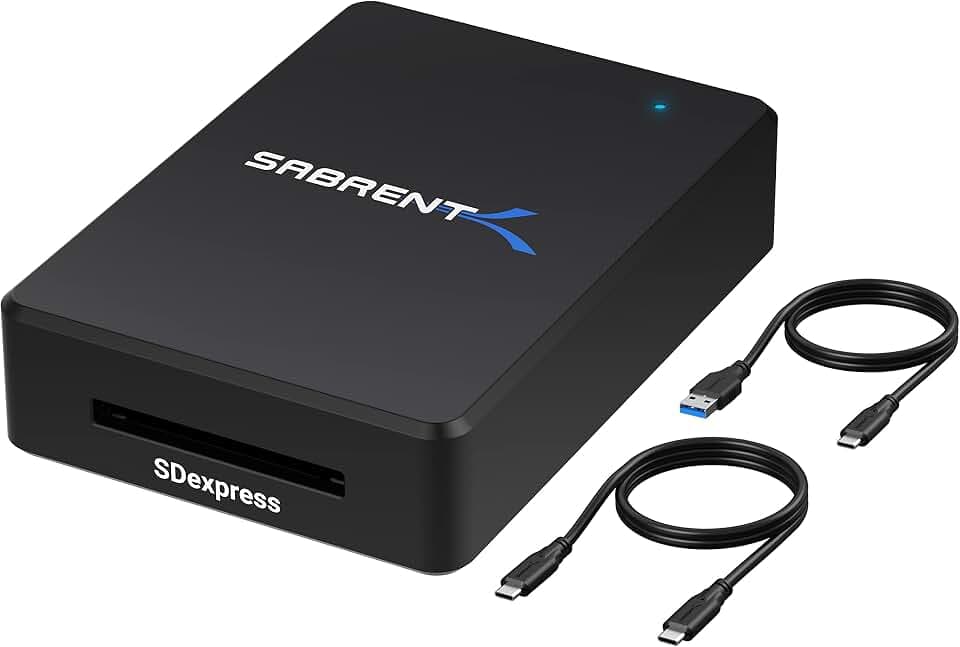 SABRENT USB 3.2 Type-C and Type-A to SD Express 7.1 Card Reader (CR-SDX7)