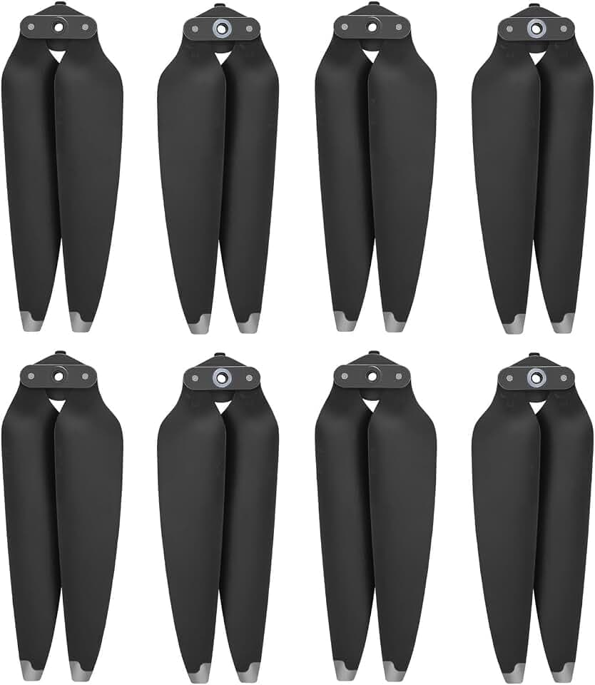 Propeller für DJI Air 3/AIR 3S Ersatz Propellerblätter Schnellverschluss Rotorblätter Geräuscharme Flügel für DJI Air 3/AIR 3S Drohnenzubehör 8 Stück Silber