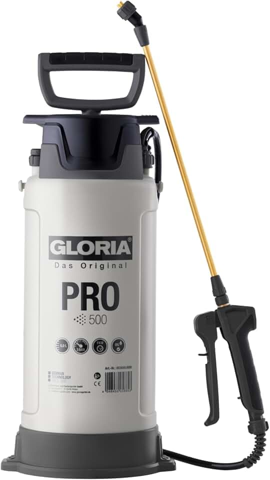 Gloria Drucksprüher PRO 500 | 5 L Profi Sprühgerät für BAU & Handwerk