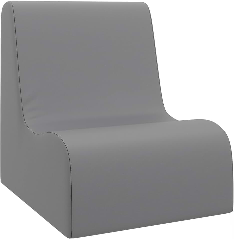 Children's Factory Toddler Chair for Classroom, Size Small, Gray