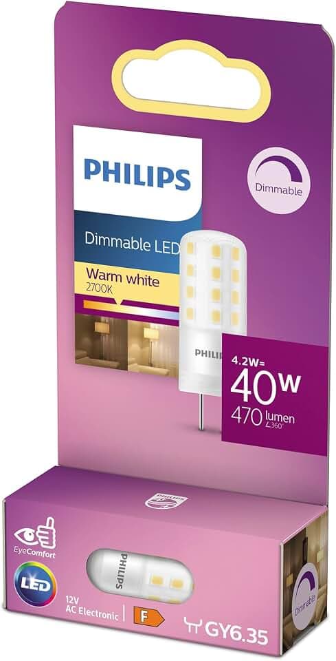 Philips LED Standard Brenner mit 40W, GY6.35 Sockel, warmweiß, dimmbar