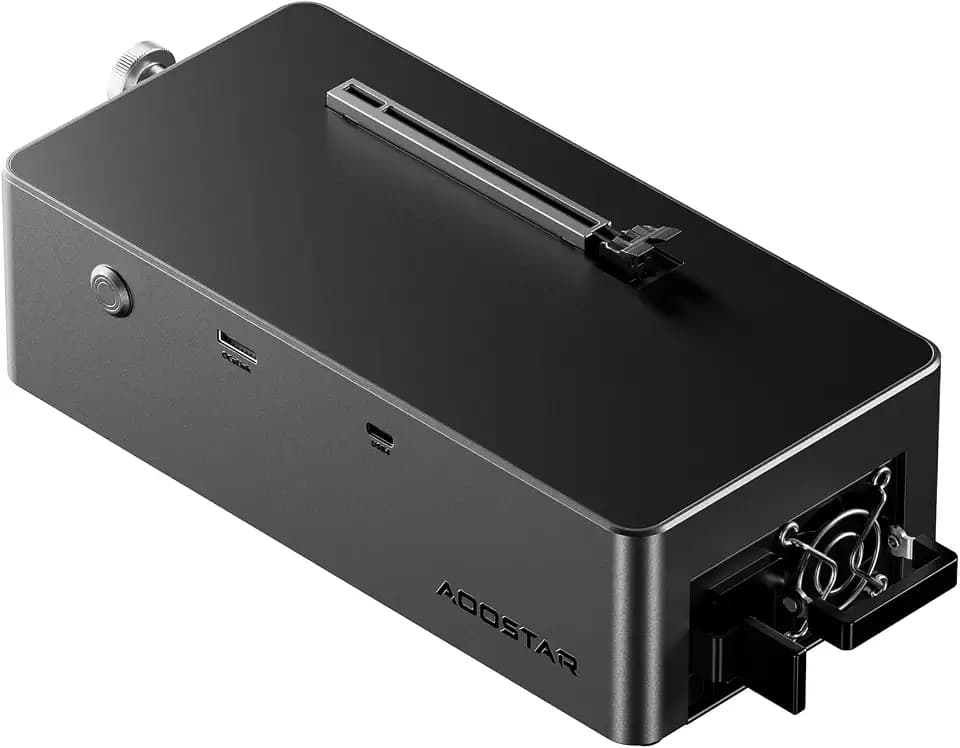 AOOSTAR AG02 eGPU Dock, OCuLink USB4 Externe GPU-Station, Integriertes 800W Netzteil, 100W Reverse Charging, max 500W GPU-Leistung, für USB4/OCuLink Windows 11 Laptops, Mini-PCs, Gaming-Handhelds