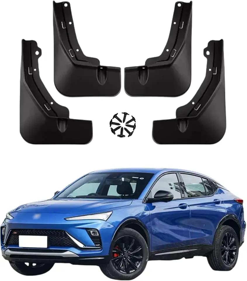 No Drill Mud Flaps Splash Guards Compatible with 2024-2026 Buick Envista，OEM Style Textured Black Custom Fit All Weather Exterior Accessories(4PCS)