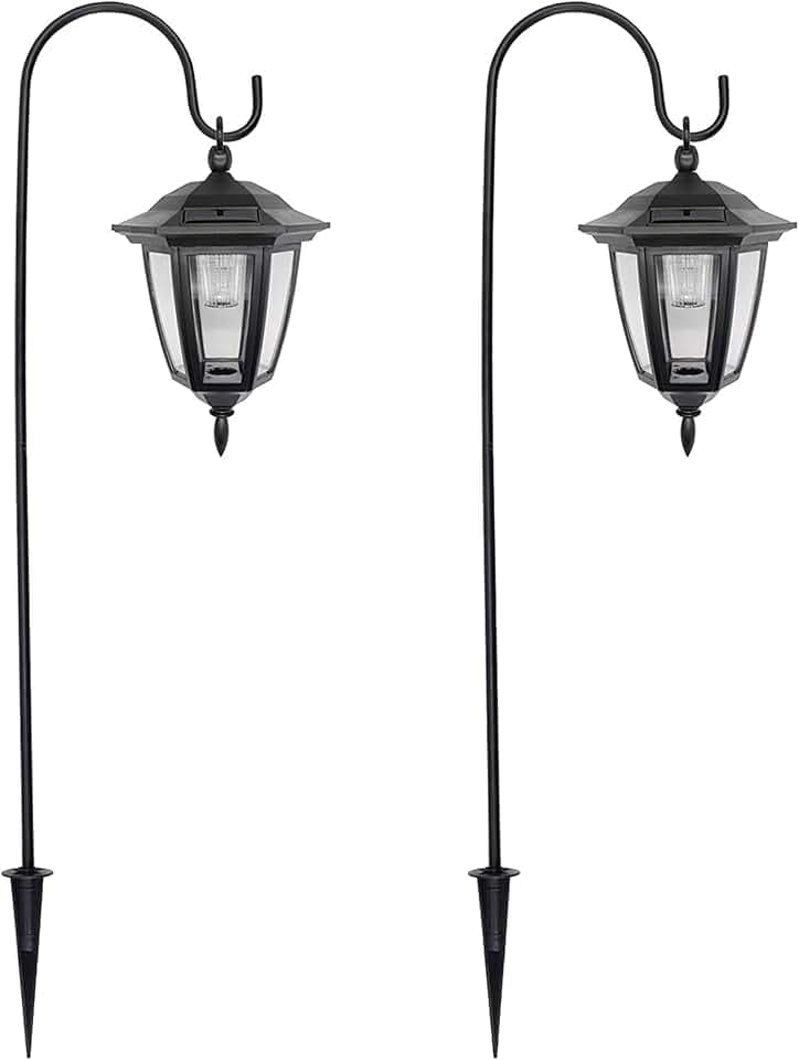 MAGGIFT 34 Inch Solar Hanging Lights Outdoor, 2 Pack