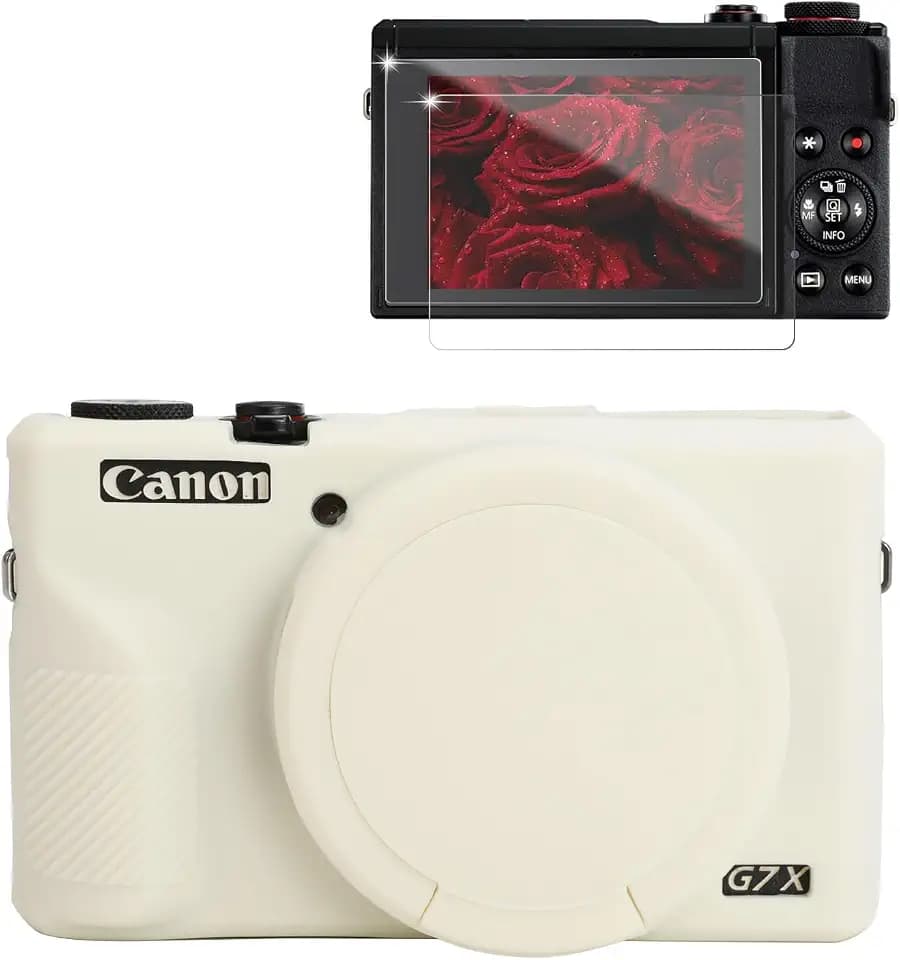 Case for Canon G7X Mark III Camera - Beige