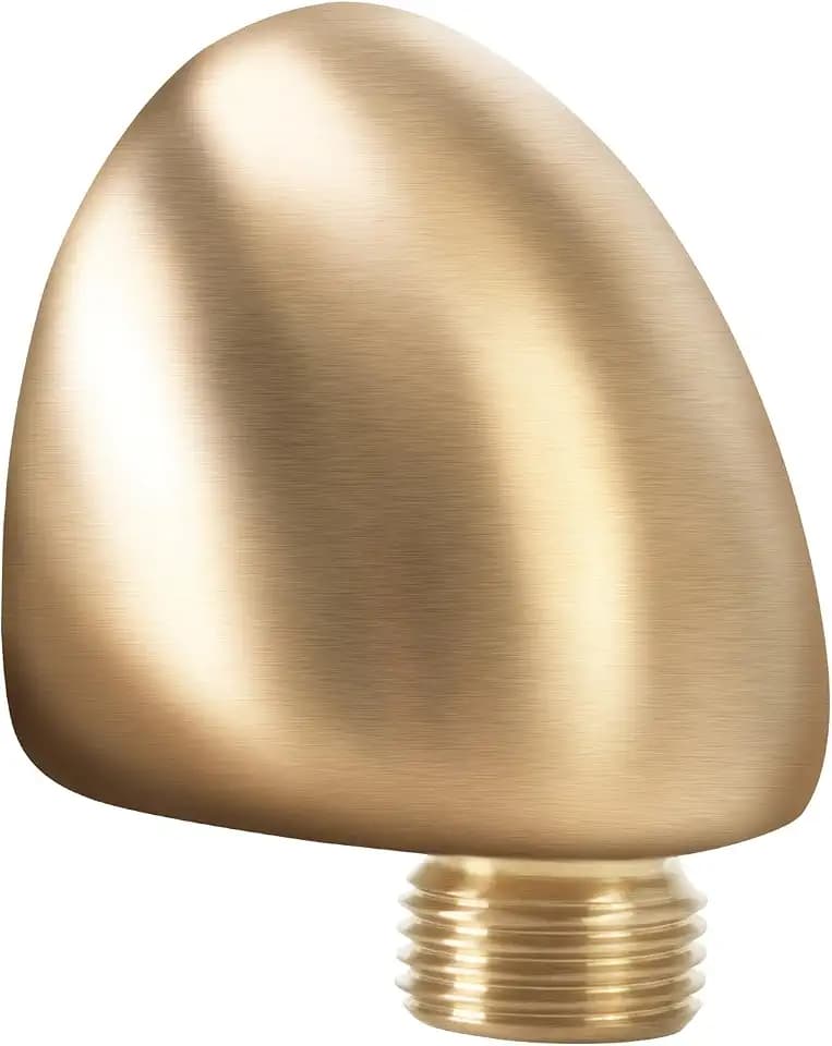 50560-CZ-PR Wall Supply Elbow For Hand Shower Elbow Adapter,Water Supply Elbow For Hand Shower,Wall-Mount Supply Wall Elbow For Hand Held Shower Elbow Adapter,Lumicoat Champagne Bronze