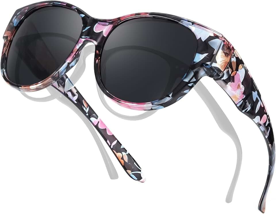 TJUTR Polarized Fit Over Sunglasses for Women UV400 Protection TS2579
