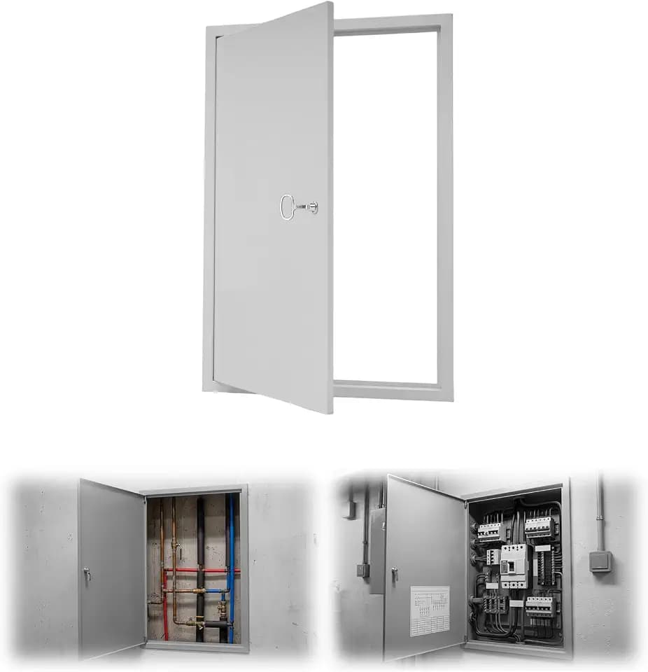 24 x 36 Inch Steel Access Panel for Drywall with Lock and Key