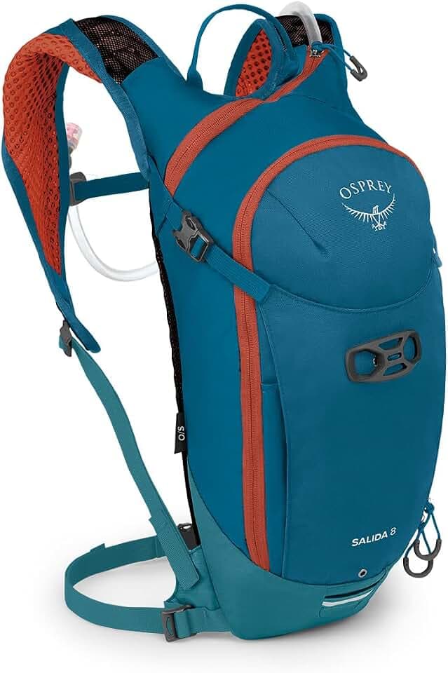 Osprey Salida 8L Women's Biking Backpack with Hydraulics Reservoir, Waterfront Blue