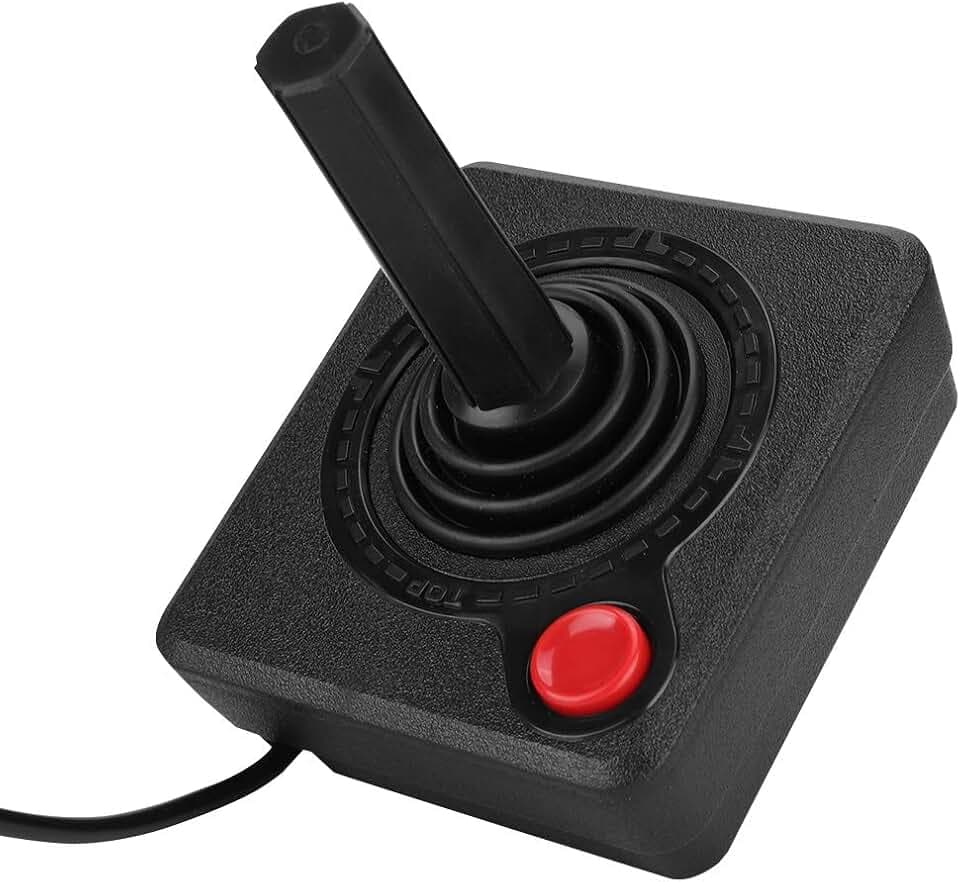 2600 Joystick Controller, 9 poliger kabelgebundener Kampf Joystick Game Controller, Retro Classic Analog Joystick für 2600/7800