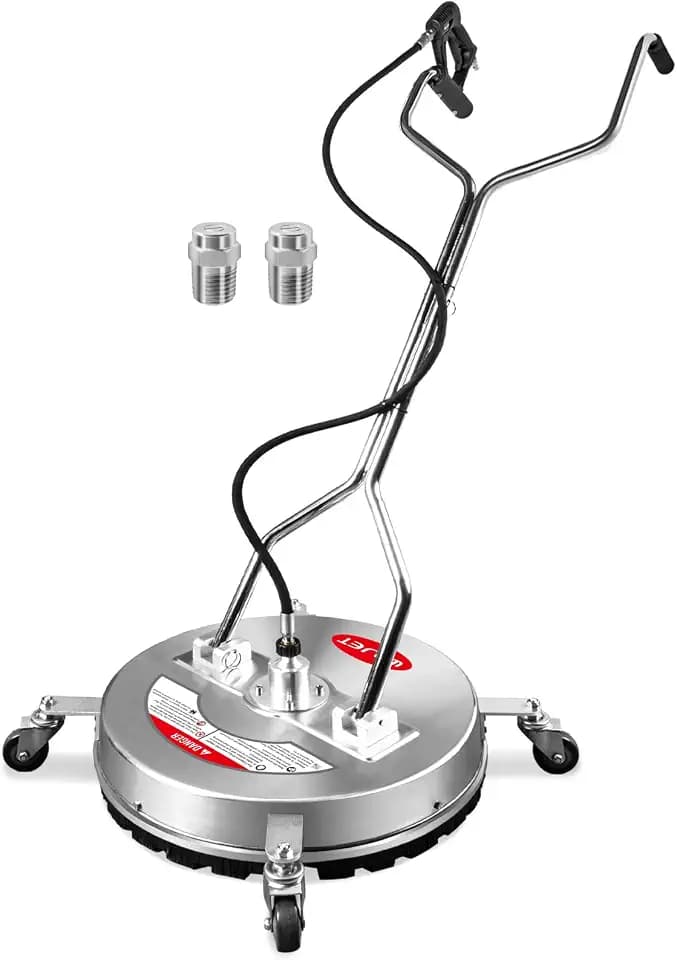 WOJET 20'' Commercial Pressure Washer Surface Cleaner with Wheels 4500PSI