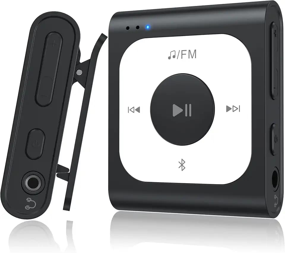 AGPTEK 64GB Clip MP3 Player with Bluetooth, A53PL Portable Music Player