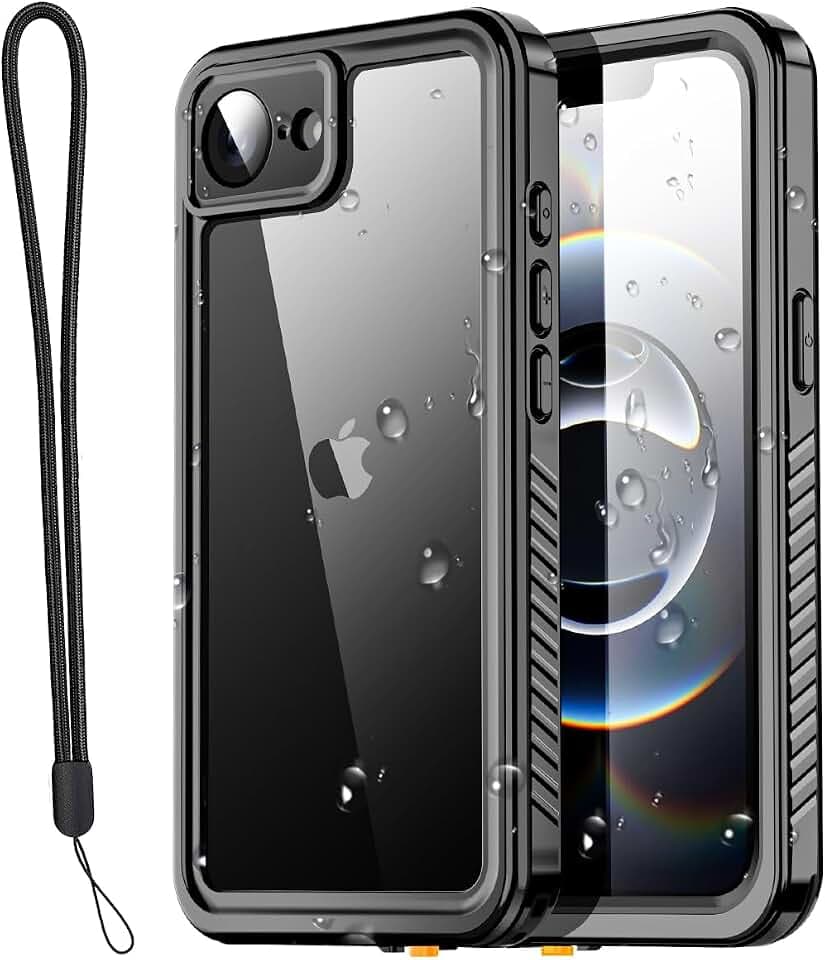 AICase for iPhone 16e Case/iPhone 17e Case Waterproof, Clear Water Proof Shockproof Dustproof Snowproof Full Body Rugged Transparent Underwater Phone Case for iPhone 16e/17e Built-in Screen Protector
