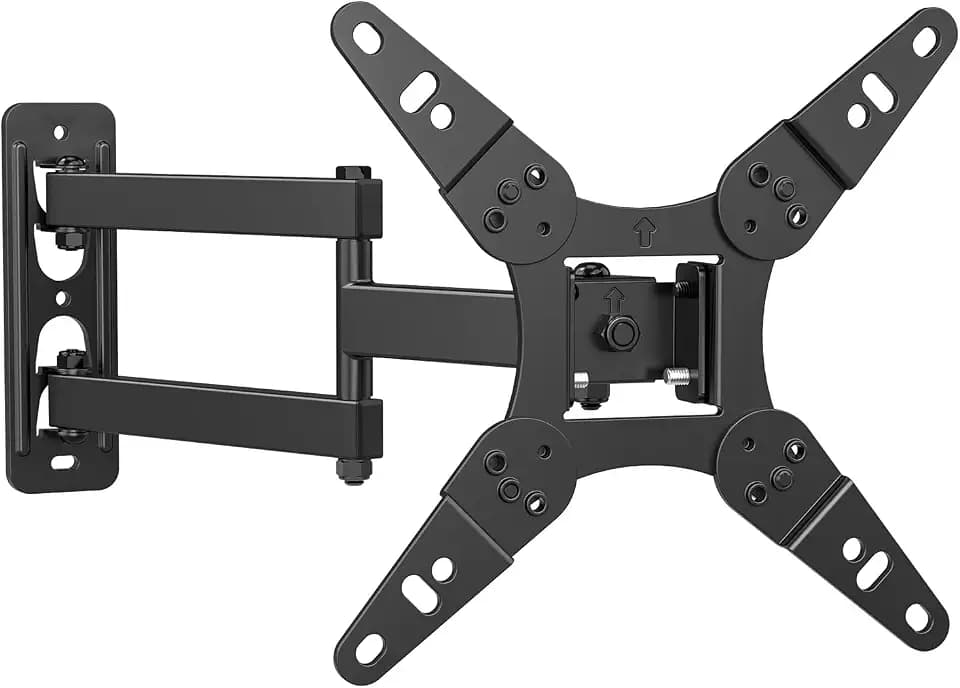 IWORKBOARD 32+ 40 inch Full Motion TV Wall Mount for 13-43" TVs & Monitor, 360° Rotating Small TV Mount Bracket,Articulating Swivel Tilting Extension, Max VESA 200x200mm, Single Studs, 55 lbs