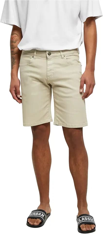 Urban Classics Herren Shorts Relaxed Fit Jeans Shorts, Männer Jeans-Shorts, kurze Jeanshose