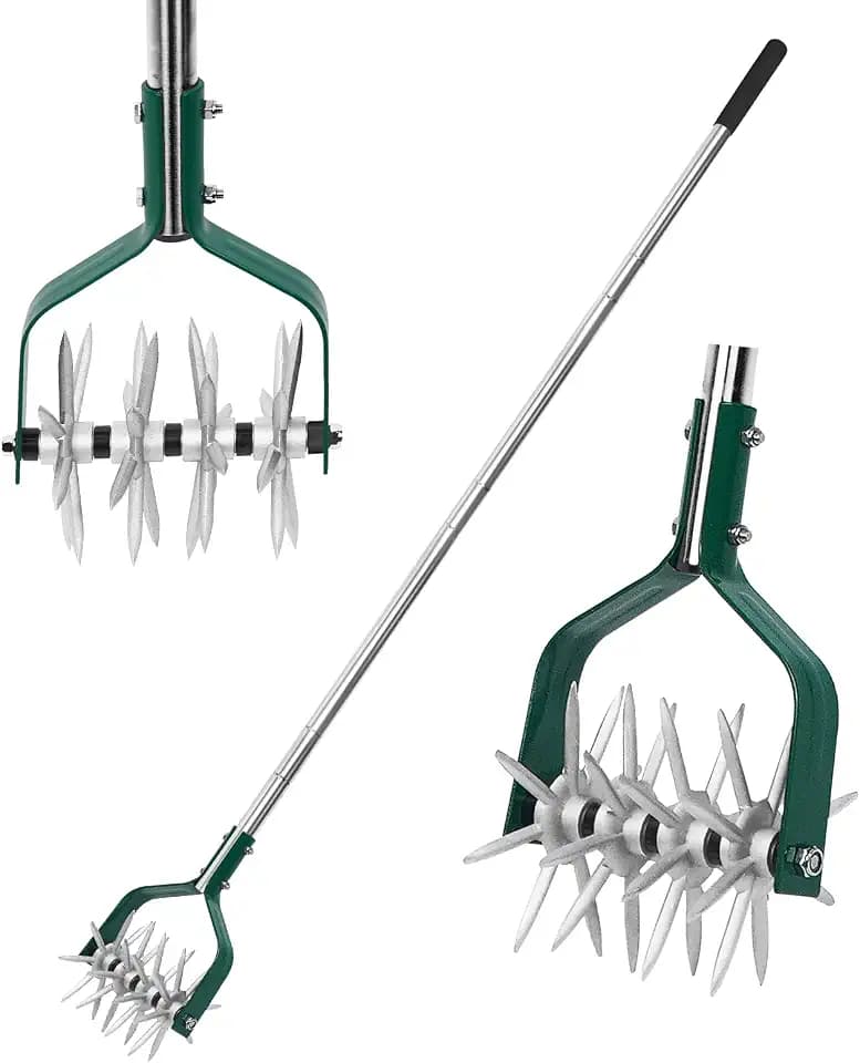YEELOR Rotary Cultivator Garden Tool with Durable Aluminum Gears