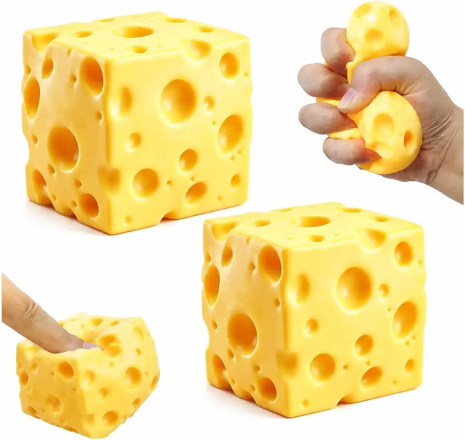 2 Stück KäSe Spielzeug Stressball, Stressball Antistressball