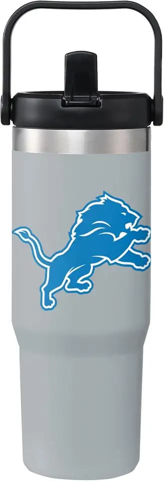 FOCO Unisex NFL Team Logo Insulated Travel Mug 30oz Straw Tumbler