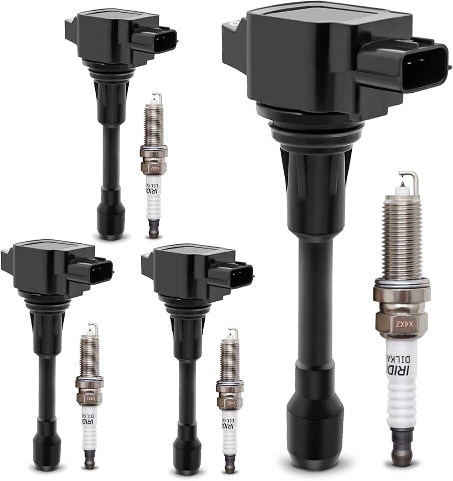 UF549 Ignition Coil & 9029 Double Iridium Spark Plug for Nissan Infiniti