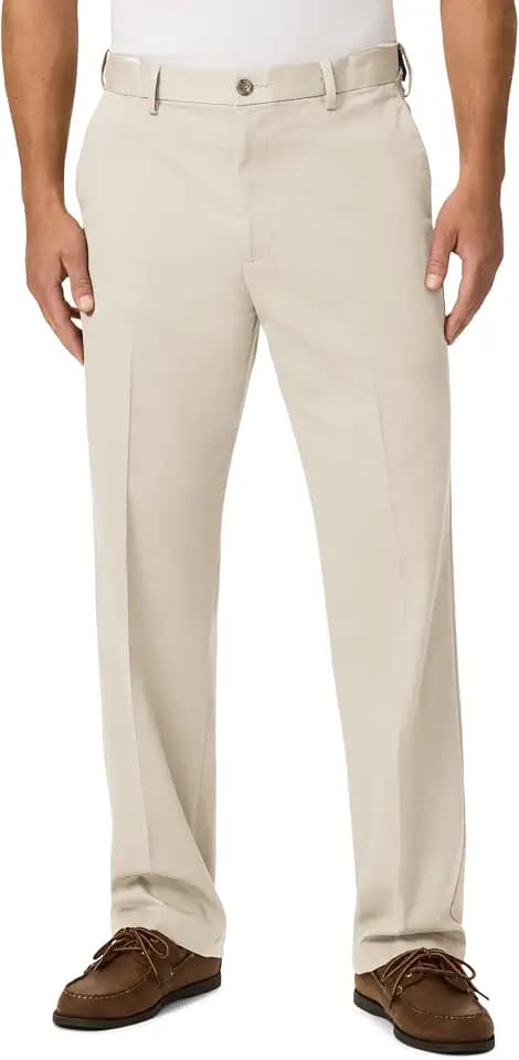 Dockers Men's Comfort Khaki Stretch Relaxed-fit Flat-Front Pant