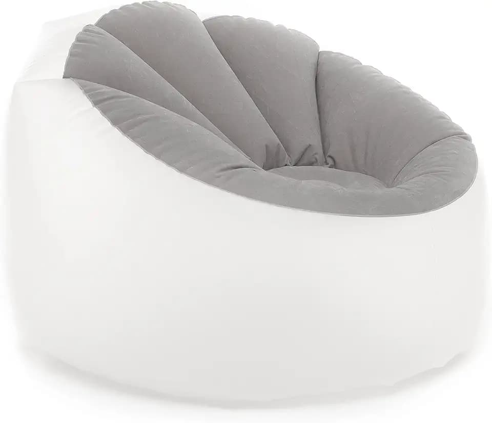 Aufblasbarer Sessel mit buntem LED-Licht und Fernbedienung Chight InnovaGoods, Grau