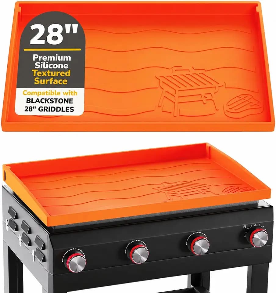 Silicone Griddle Mat for Blackstone 28 Inch, Full-Edge Protective Cover