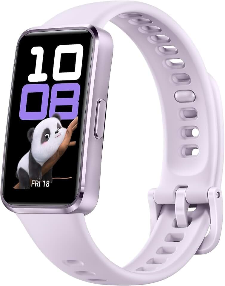 HUAWEI Band 10, Schlankes Gehäuse aus Aluminiumlegierung, Tragekomfortarmband, Professionelle Schlafanalyse, KI-gestütztes Fitness-Tracking, Schnelles Aufladen, Kompatibel mit Android & iOS, Violett