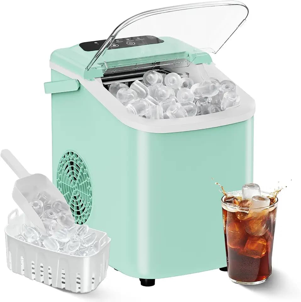 OLIXIS Countertop Ice Maker with Self-Cleaning, Portable Ice Maker Machine