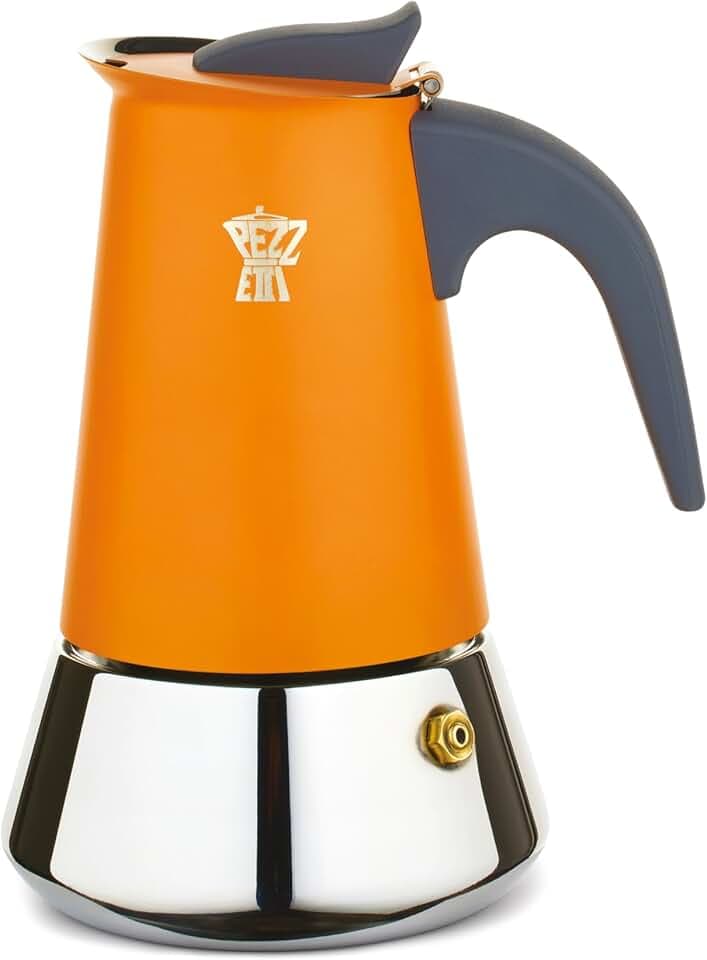 Pezzetti Steelexpress Kaffeemaschine 6T Orange Flame