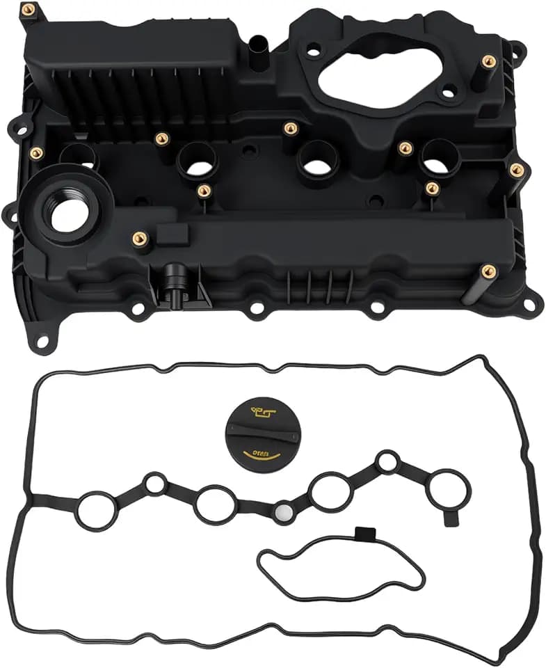 224002GGB0 Engine Valve Cover & Gaskets Compatible with 2015-2022 Hyundai Santa Fe Sport Sonata, Kia Optima Sorento Sportage 2.0L 2.4L, Includes Oil Filler Cap