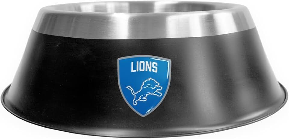 Littlearth NFL Detroit Lions MVP Pet Bowl- Size Large